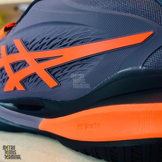 Asics Gel Resolution X Greyish Purple Nova Orange 2025 Tennis Shoes ( Sepatu Tenis Asics )