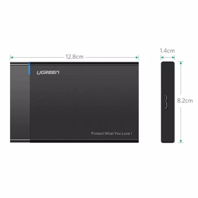 KRY -  UGREEN ENCLOSURE HARDISK EXTERNAL USB 3.0 SATA 2.5 Inch HDD & SSD