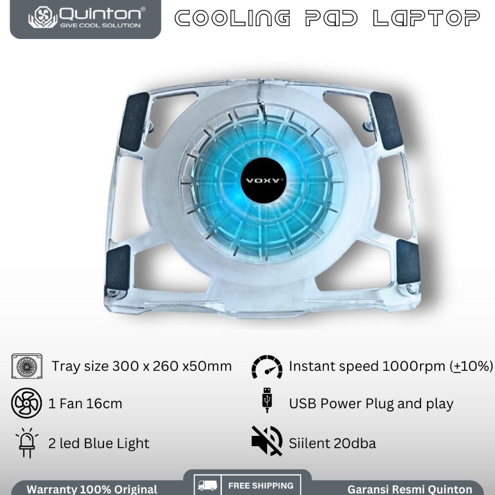 Kipas laptop cooling pad NC16 clear 14 inch fan 16cm
