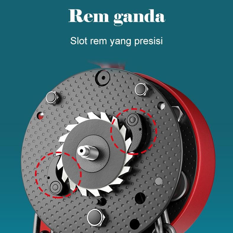 ReadyChain Block Hoist Katrol Kerekan Angkat Berat Dengan Derek Hoist Pegangan Katrol 1 ton 2 tons 3