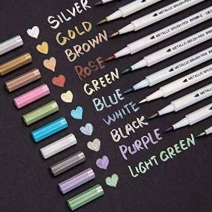 

Sale Metalic Calligraphy Brush Pen (10Pcs)