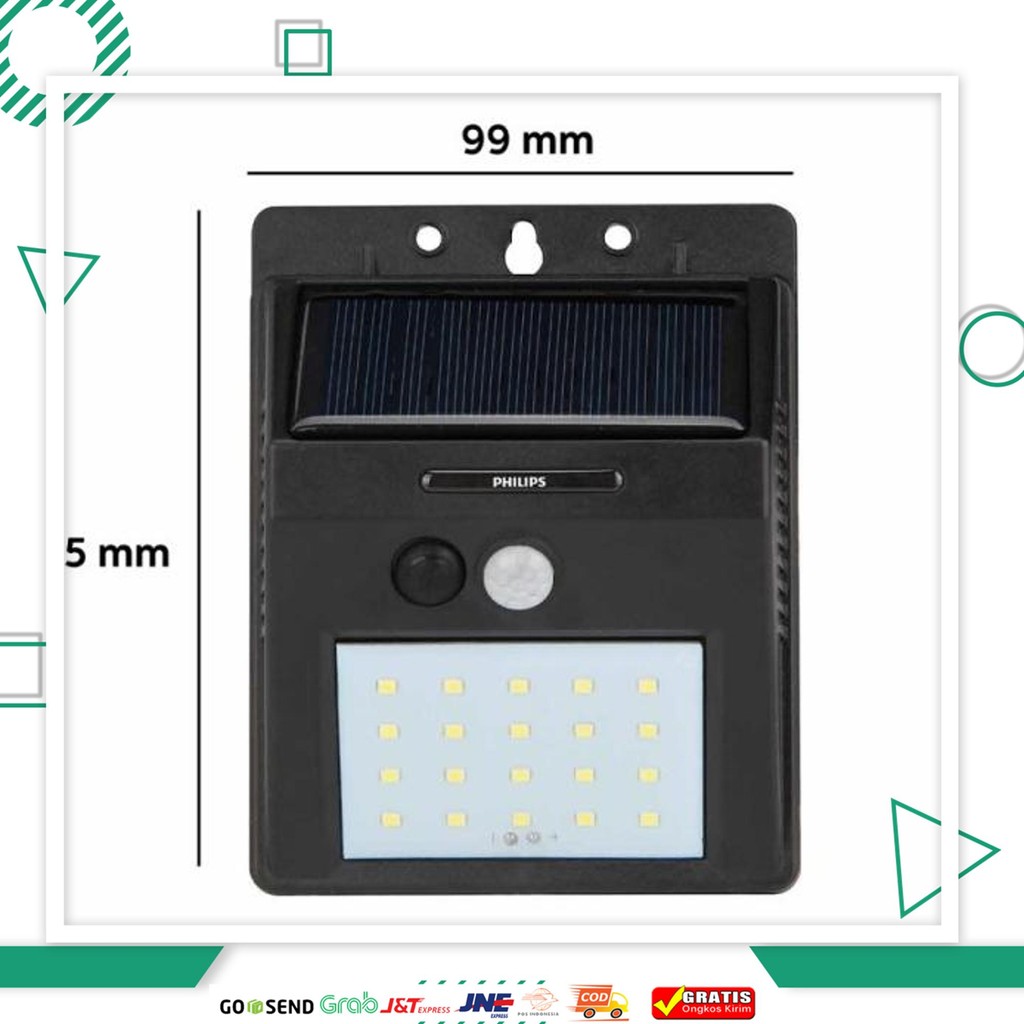 Philips Essential Smartbright Solar Wall Light Small