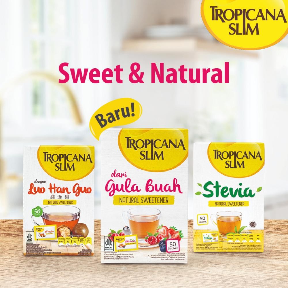 

Viral Tropicana Slim Sweetener Stevia 100 Sachet - Pemanis Alami Untuk Batasi Gula Er-87