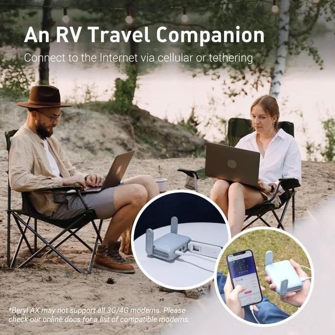 Gl.Inet Gl-Mt3000 (Beryl Ax) - Portable Travel Router New Stok