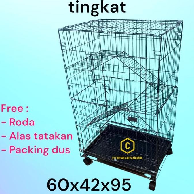 Kandang Kucing Kelinci Tingkat 3