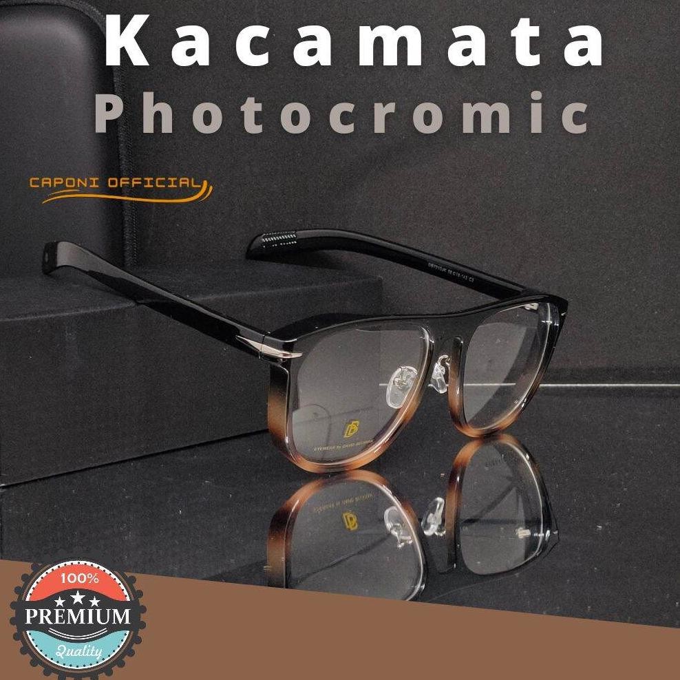 TERBARU KACA MATA MINUS JARAK JAUH OPTIK ASLI LENSA PHOTOCROMIC PRIA FRAME TEBAL GAYA DISTRO