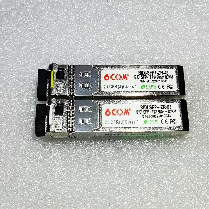 Sfp+ 10G Bidi Compatible Cisco Mikrotik Juniper 70-80Km Lc New Stok