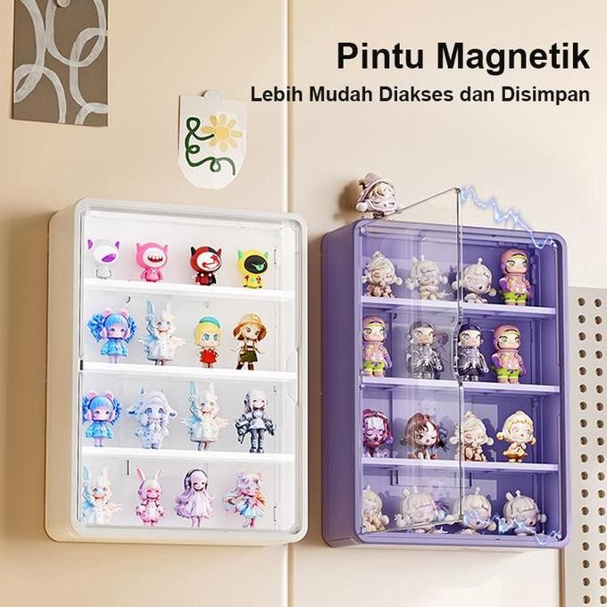 CodRak Pajangan Mainan Gantung Akrilik/Kotak Pajangan Kotak Buta Di Dinding/Kotak Pajangan Yang Dipa