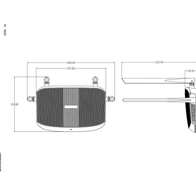 Router Wireless Wifi Router Hikvision Ds-3Wr12C Mu-Mimo Wifi Router New Stok