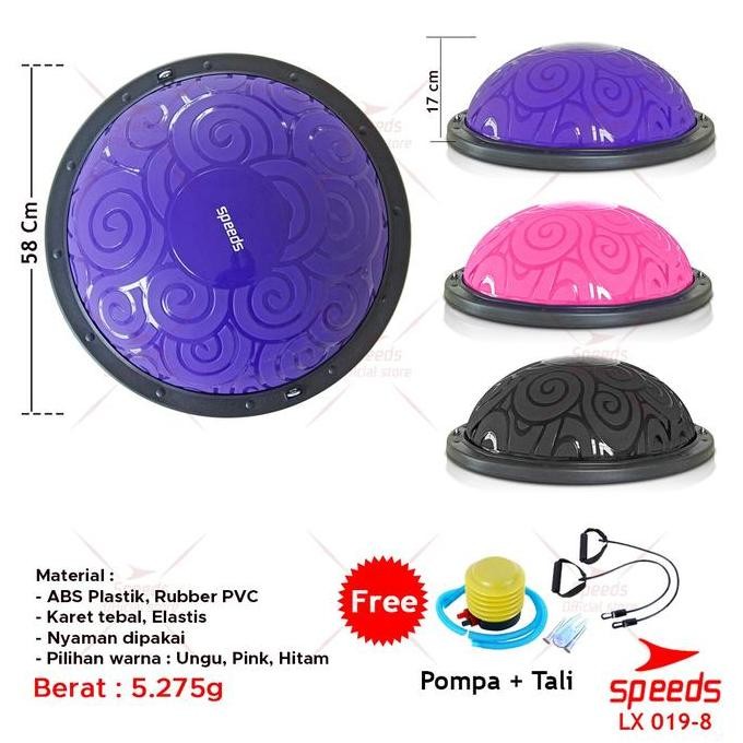 (Expert) SPEEDS Balance Step Bosu Ball Pembakar Lemak Olahraga 019-8