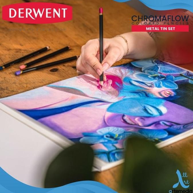 

Derwent Chromaflow Color Pencil Pensil Warna Set
