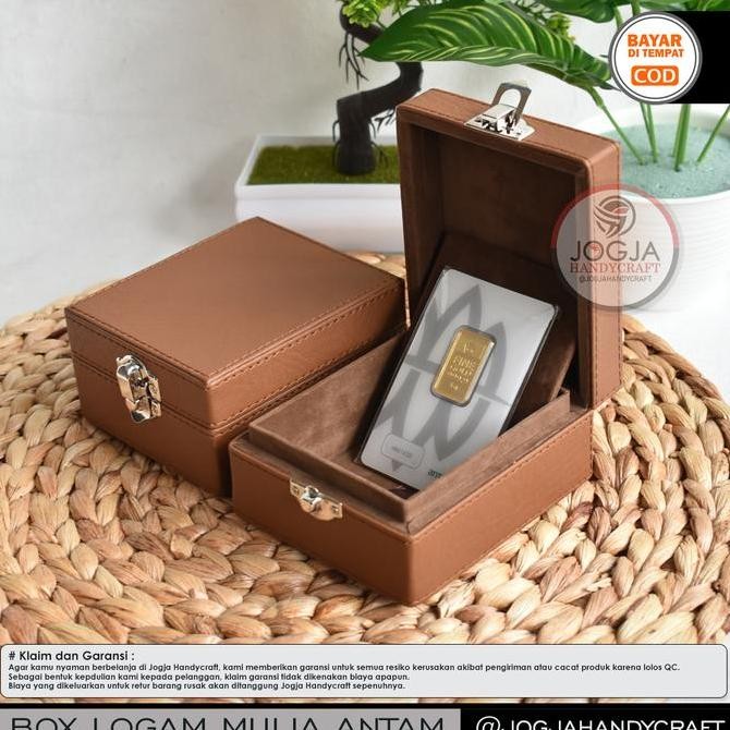 Premium Box Logam Mulia Antam Berjahit / Kotak Tempat Emas Antam