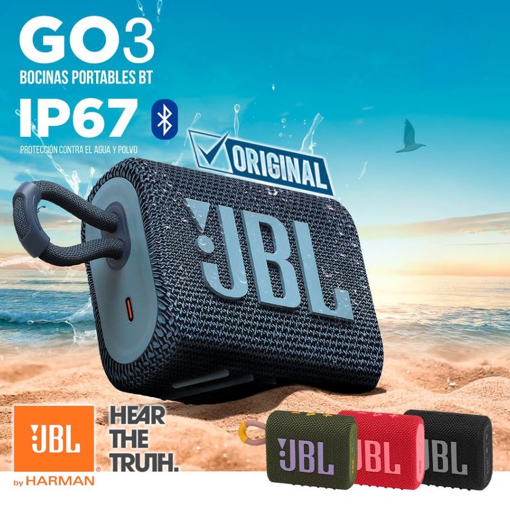 JBL Go 3 100% Original Wireless Speaker Portable Bluetooth Waterproof Bass Speaker Bluetooth Mini Sp