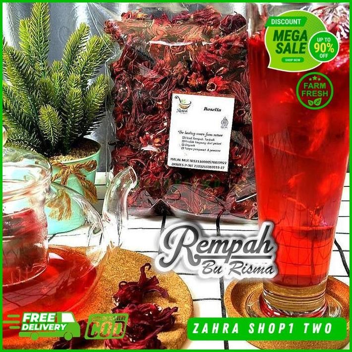 

SPECIAL PROMO BUNGA ROSELLA MERAH 100 GRAM TEH ROSELLA MERAH TEA TERMURAH