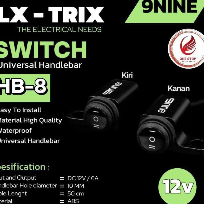 Tombol Switch Saklar Onoff Lampu D2 Luminos Led Nine Hb8 Nine