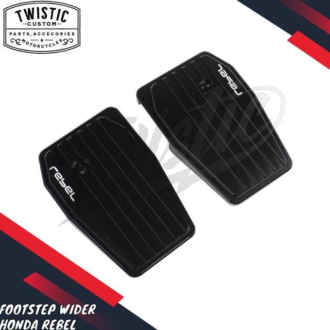Terlaris Footstep Foot Peg Pijakan Kaki Wider Lebar Motor Honda Rebel 500 Cm500 Bobber Custom Ready 