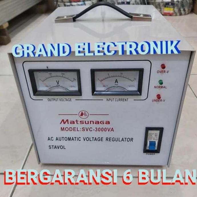 Stabilizer Listrik Matsunaga 3000Wat 3000Va 3000Watt Stavol