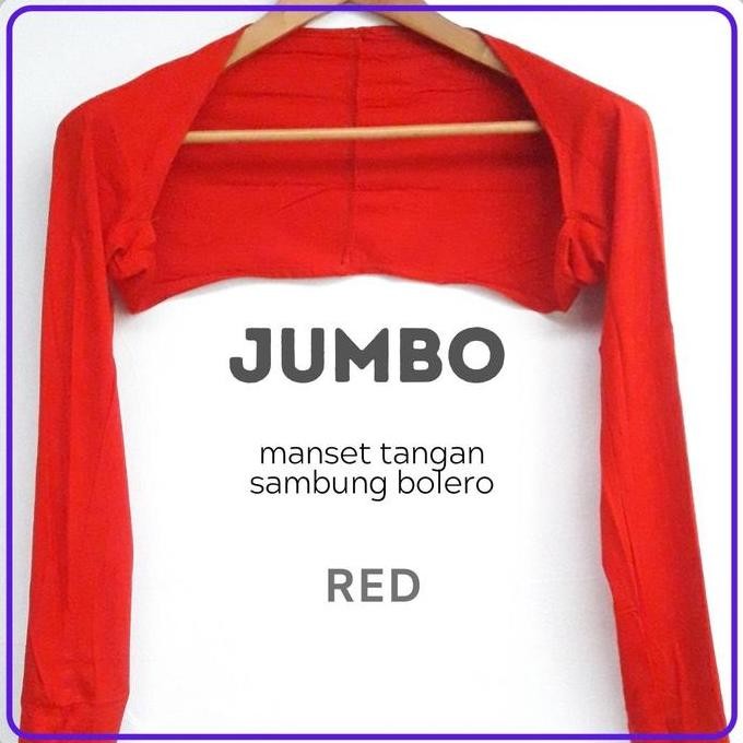 Manset Tangan Sambung Jumbo / Manset Bolero Kaos Rayon