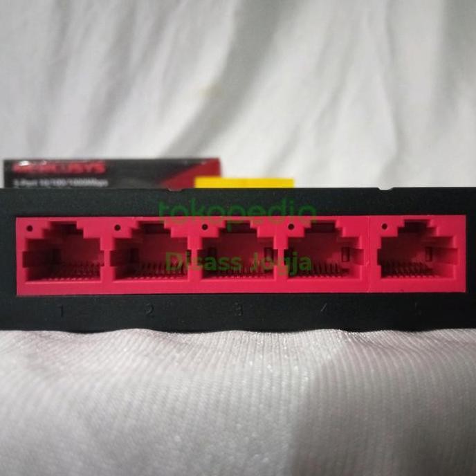 Mercusys Ms105G -Switch Hub Mercusys 5Port Gigabit Plastik - Disass New Stok