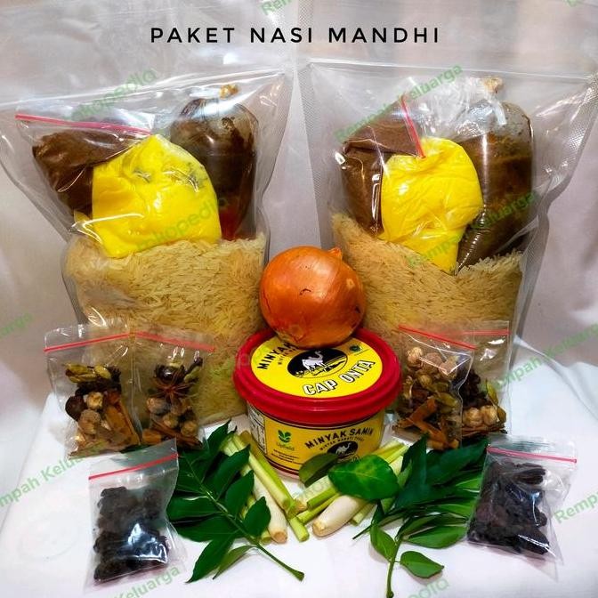 

Beras basmati 500gram lengkap dengan bumbu mandhi/nasi mandhi instant