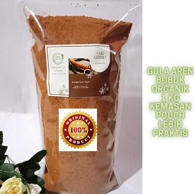 

Gula Aren Semut Bubuk Organic Tanpa Campuran Kemasan Pouch 1kg SV13
