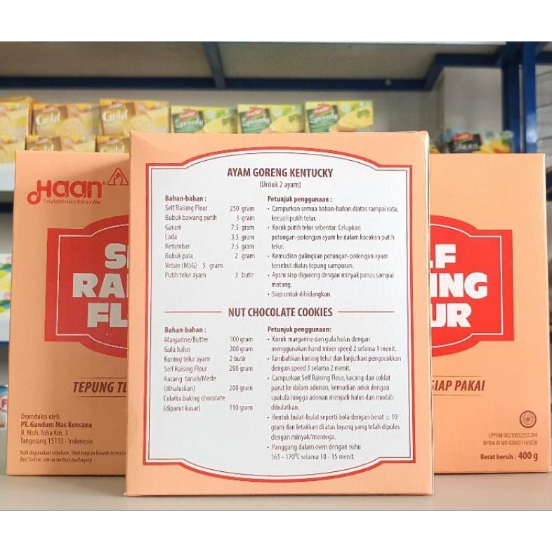 

Haan Self Raising Flour 400Gr / Tepung Self Raising Haan 400Gr SV13