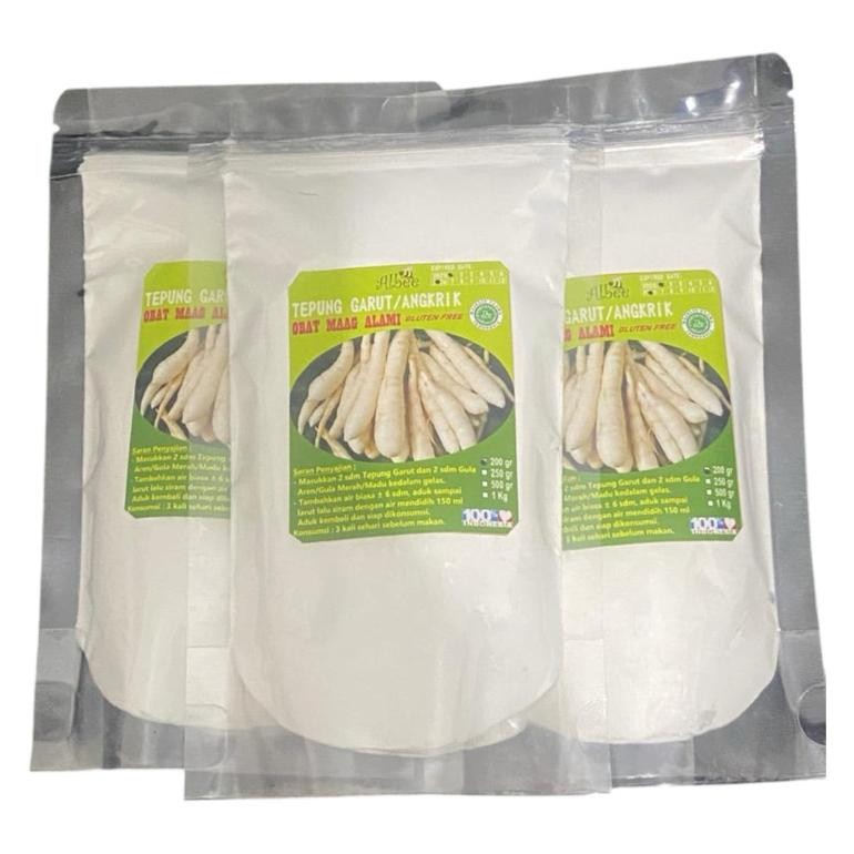 

Promo! Tepung Pati Garut/Tepung Irut / Pati Asam Lambung/Angkrik /Arrowroot SV13