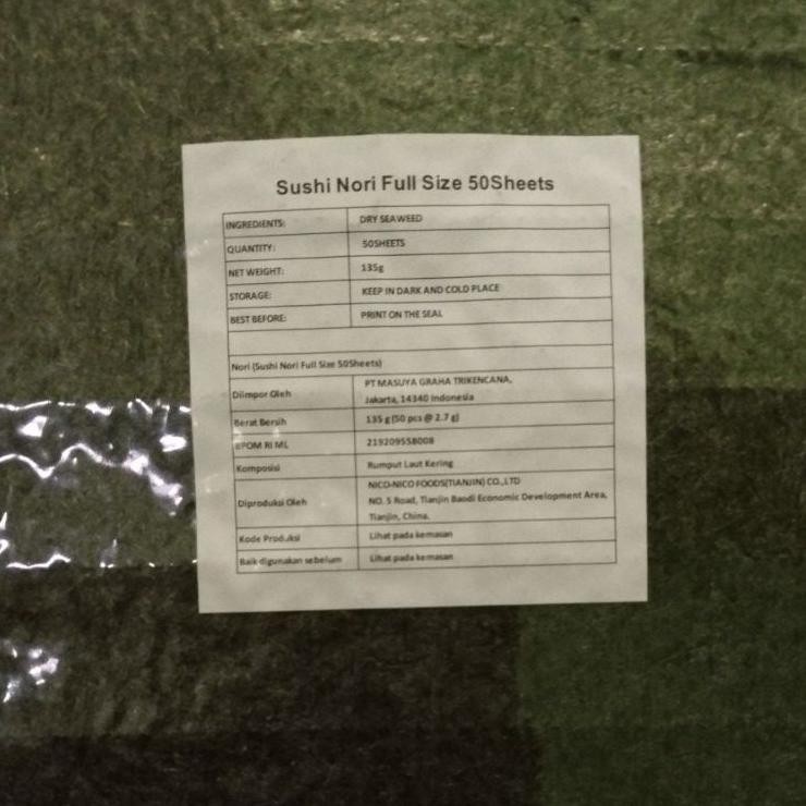

Sushi N Nico Rumput Laut 50 Lbr