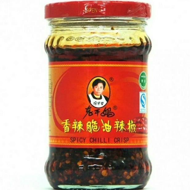 

Lao Gan Ma Spicy Chili Crispy Mala 210Gr Botol Minyak Cabai Krispi