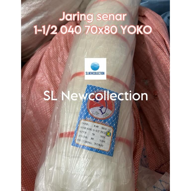 JARING IKAN SENAR 040-70x80 YOKO / JARING IKAN 0.40 / JARING IKAN COD / JARING PUKAT SENAR
