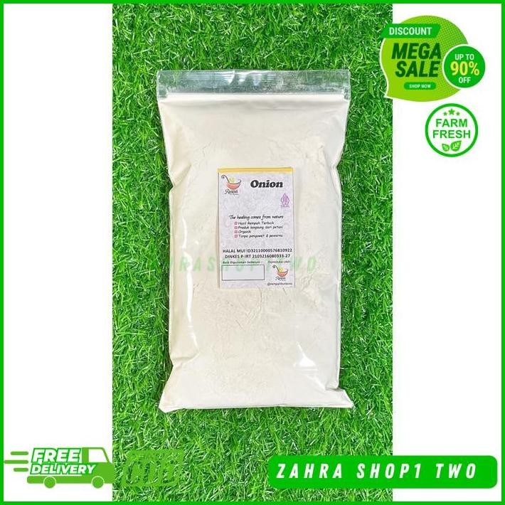 

BAWANG BOMBAY BUBUK 1KG ONION POWDER - REMPAH BU RISMA TERMURAH