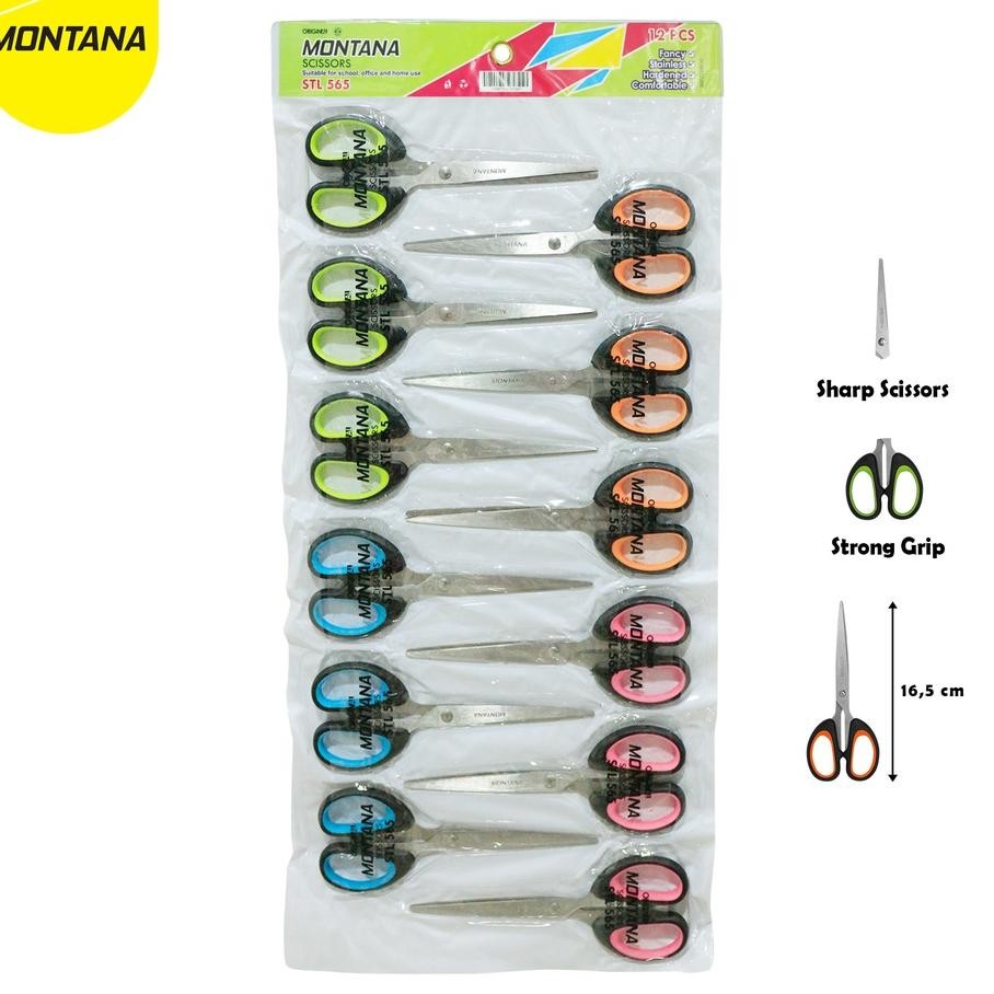 

Montana Scissors Gunting Stainless Steel 16.5 Cm Multipuose Anti Karat Stl565Lusin