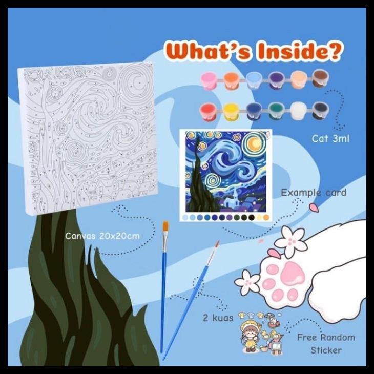 

Ready Stock - Paint By Numbers Canvas 20X20Cm - Nature Series Harga Promo