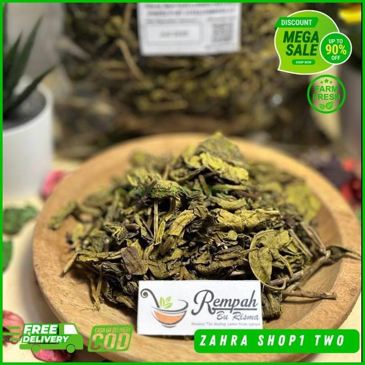 

DAUN TEH HIJAU KERING 1 KG TANPA BATANG REMPAH BU RISMA KUALITAS PRODUK TERBAIK
