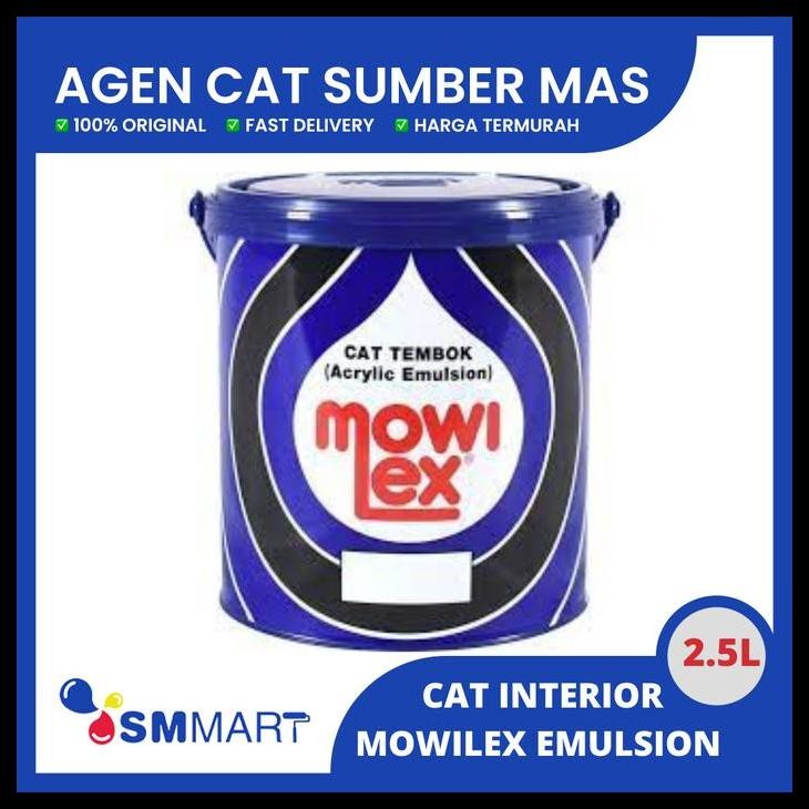 

Mowilex Acrylic Emulsion Warna Standart / Putih E-100 2.5L Terlaris