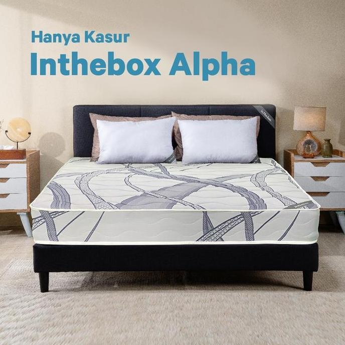 Kasur Spring Bed IN THE BOX Alpha - FREE Bantal
