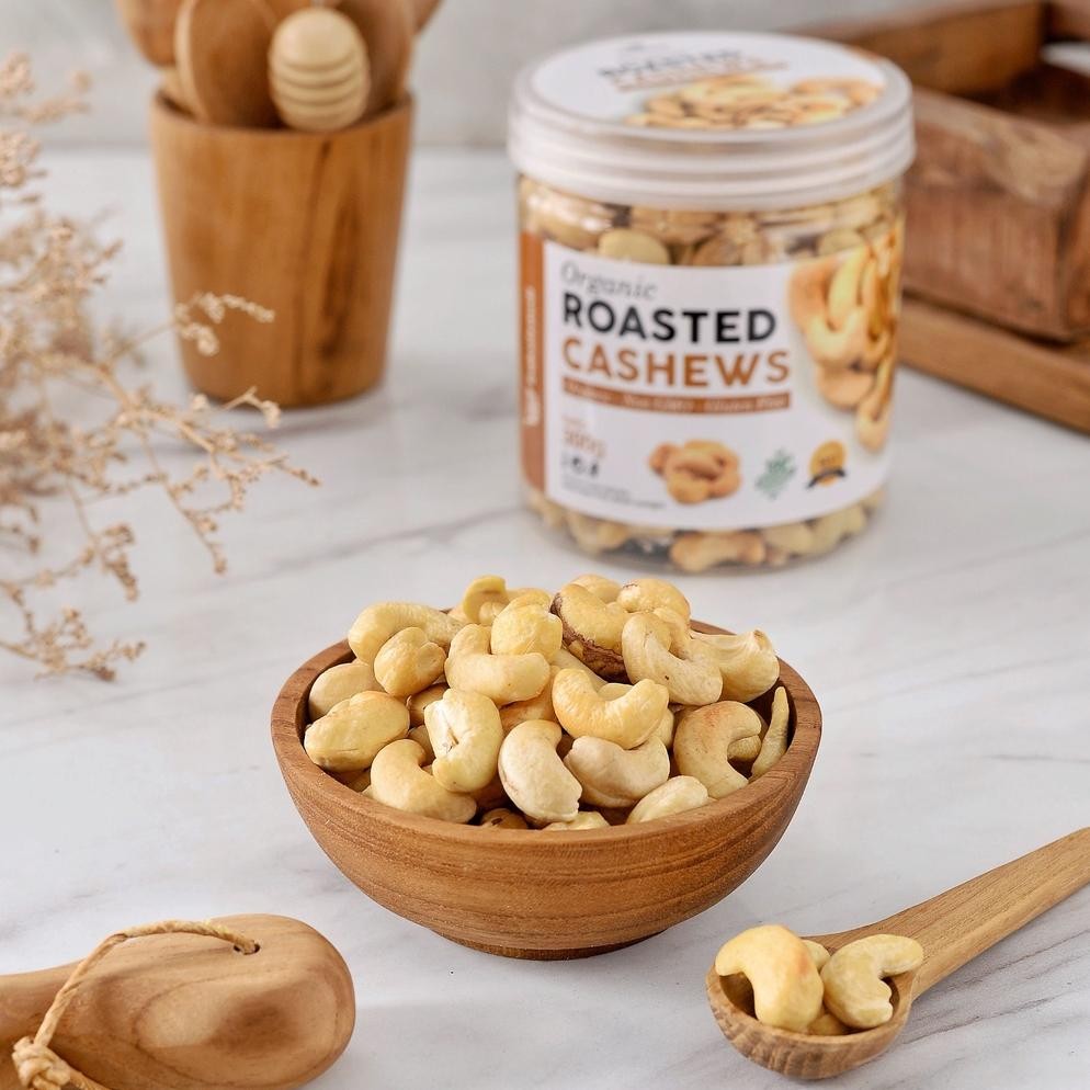 

Bisa Cod Kacang Mede Premium Panggang Organik Utuh Renyah Oven Roasted Cashew Nut Organic Matang Mente Mete Lij-56