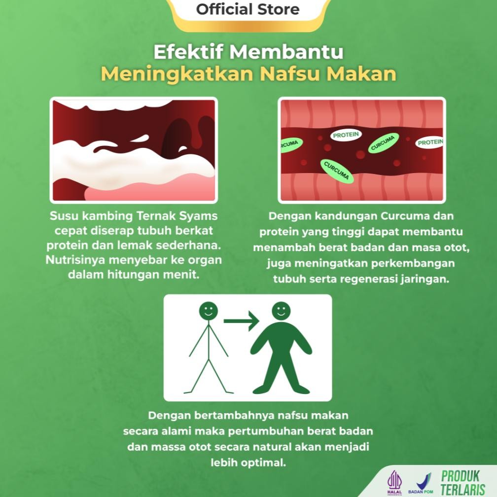 

Coastal Ternak Syams Milk Fat Faster Rasa Vanilla 1Kg Susu Penambah Berat Badan Ideal Kenaikan Tinggi Nutrisi Gizi Protein Kalori Rendah Gula Kolestrol Suplement Weight Gain Booster Rendah Laktosa Gym Fitnes Masa Otot Alami Natural Whey Curcuma Susah