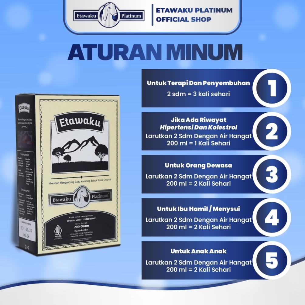 

Original Etawaku Platinum - Susu Kambing Etawa Murni & Krimer Bubuk Hj-64