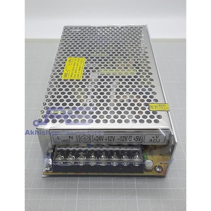 TERMURAH - Power Supply 24V 12V -12V 5V 120W PSU Q-120D High Performance