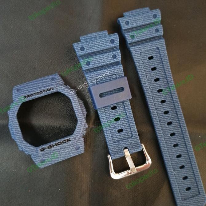 new  BnB Bezel n Band/Strap DW5600/GWB5600/DW5700/GWX5600/GB5600 Blue Denim