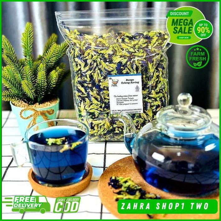 

TEH BUNGA TELANG 100 GRAM BIRU KERING PREMIUM TERBAIK