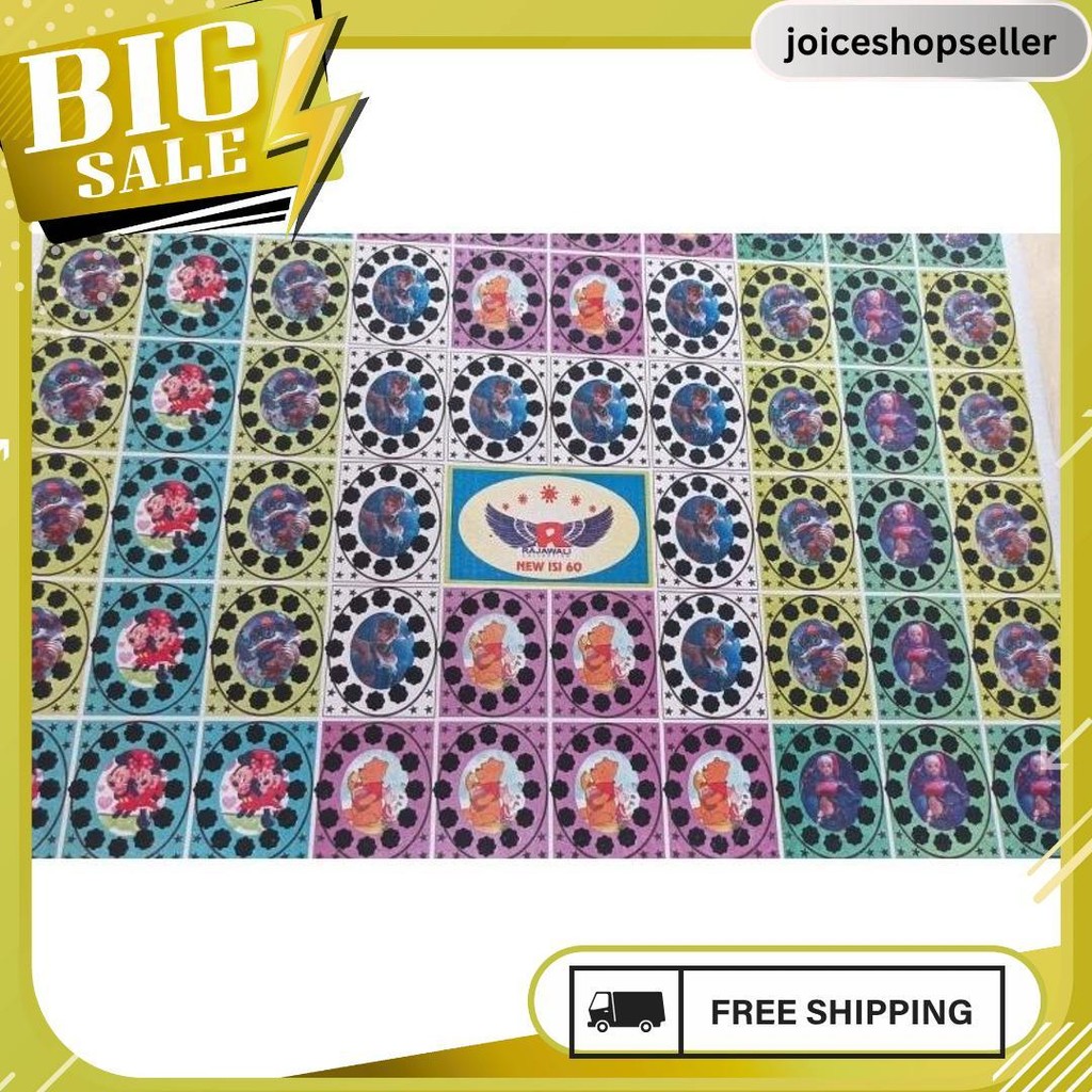 

10 Lembar Gosokan Gambar Isi 60 Kupon / Cod Gratis Ongkir Siap Kirim