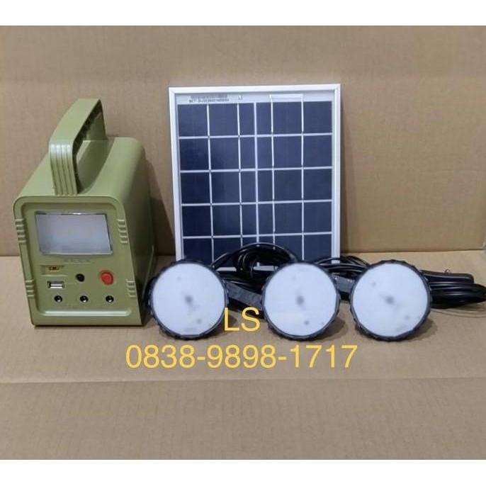 Lampu Sehen Solar Home Lighting System SHS 5W (Paket Lampu Solar Cell)