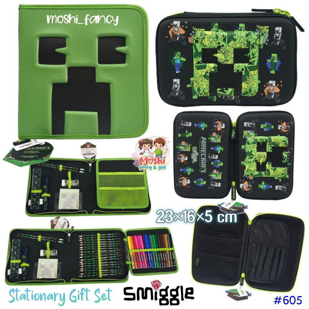 

Midi Zip Smiggle Minecraft Stationary Gift Set / Set Alat Tulis Smiggle Minecraft Stationery Gift Set