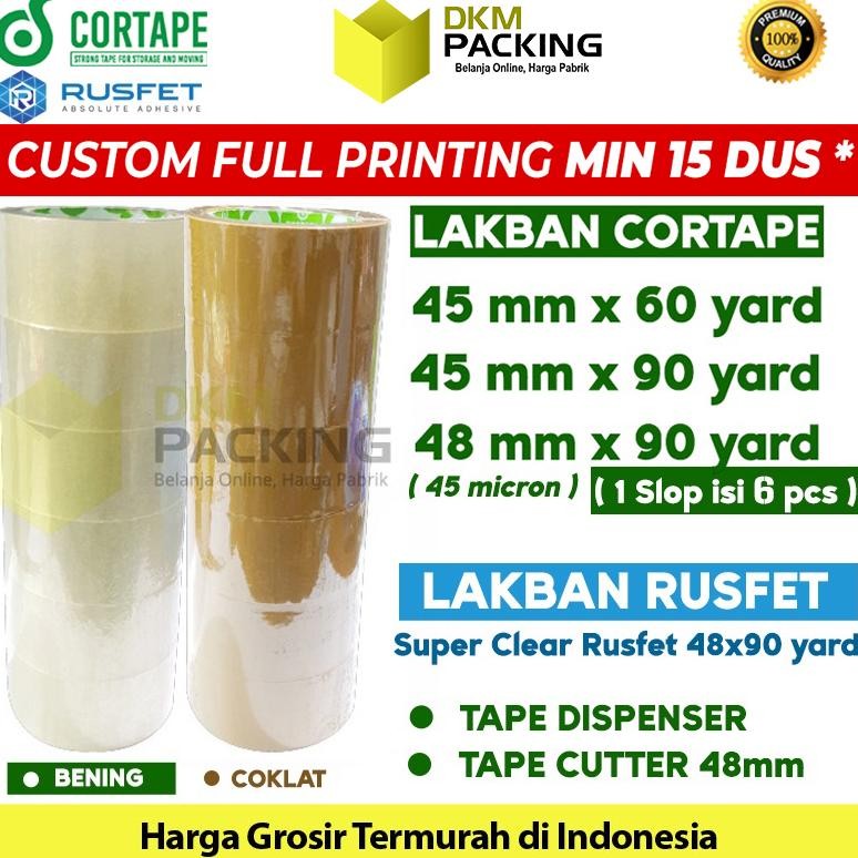 

JH8 Lakban 48mm x 90yard CORTAPE Plakban Isolasi PREMIUM /SELOP