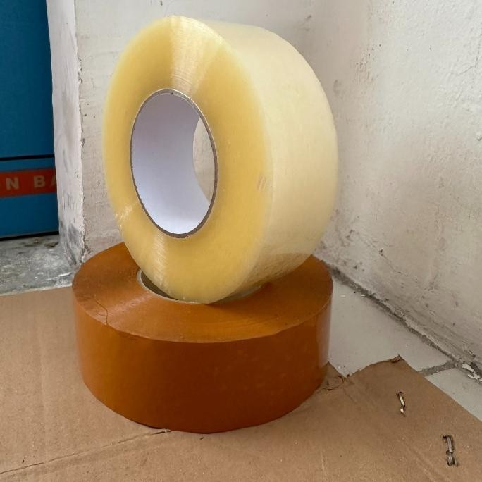 

JH8 Lakban Jumbo 500 Yard Bening / Coklat 45 mm x 500 Yard