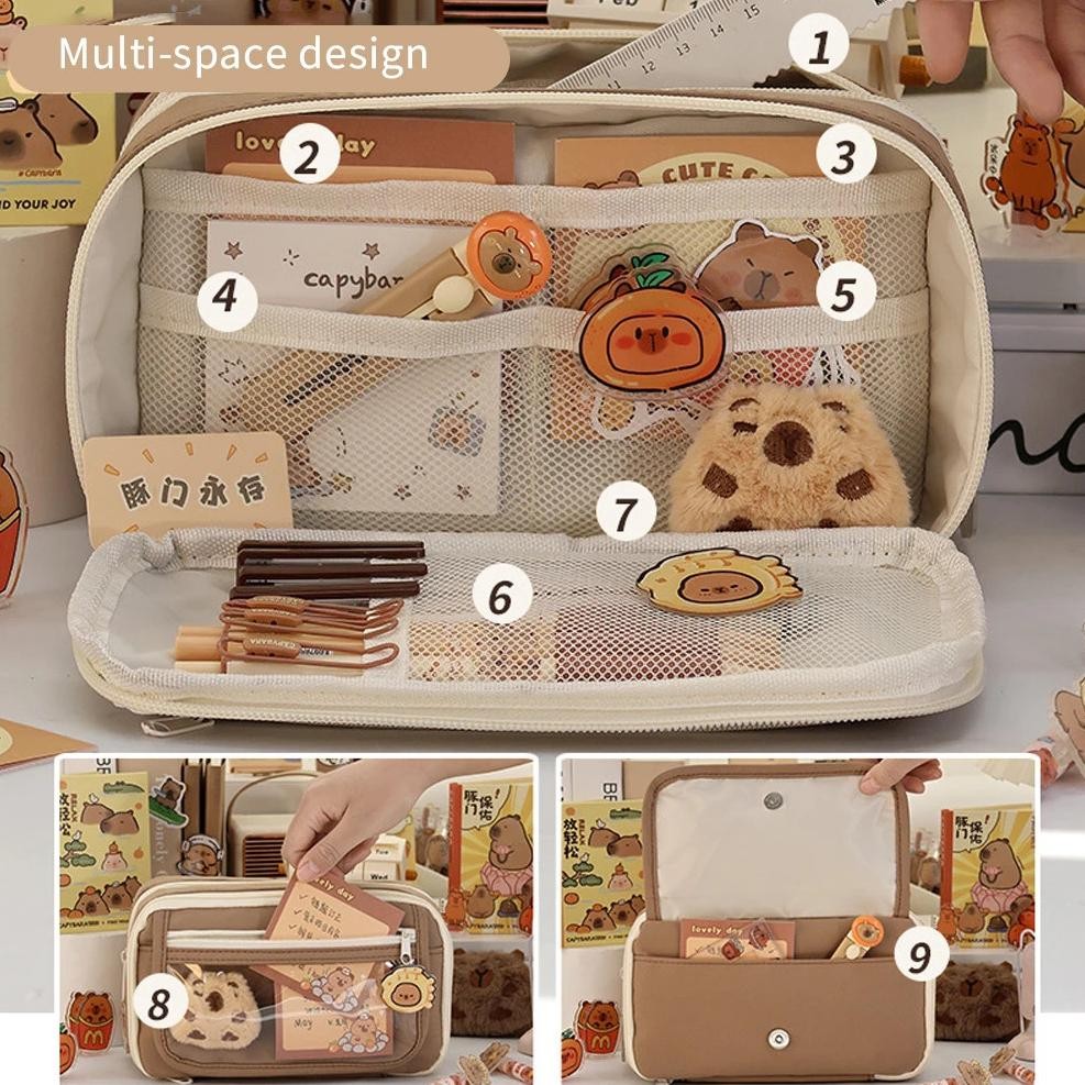 

JH8 TEMPAT PENSIL KOREA MULTI SEKAT UKURAN JUMBO