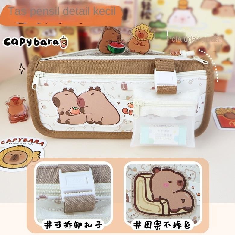 

JH8 Kantong pena kappella capibra, kotak tulis cartoucan, dan alat tulis serbaguna