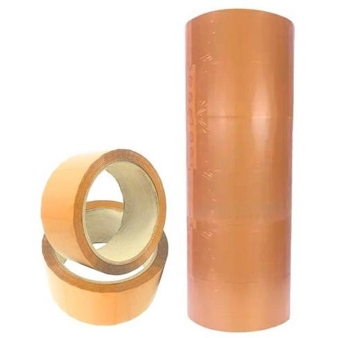 

JH8 1 SLOP / 6PCS Lakban Bening Coklat 2 Inch 90 100 200 300 500 Yard Plakban Bening Coklat 45MM 2 Inci 1 Slope